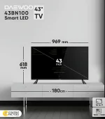 تلویزیون ال ای دی هوشمند دوو مدل DSL-43SF1700 سایز 43 اینچ