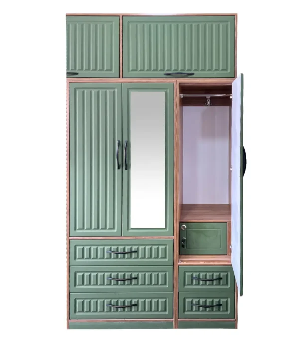 کمد دیواری سیار مدرن 4 تکه NZ-15، درب MDF بدنه ملامینه