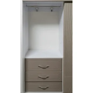 کمد دیواری سیار 3 تکه ریلی NZ-5003، درب MDF بدنه ملامینه